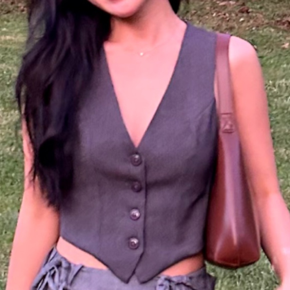 Olivaceous Charcoal Women's vest